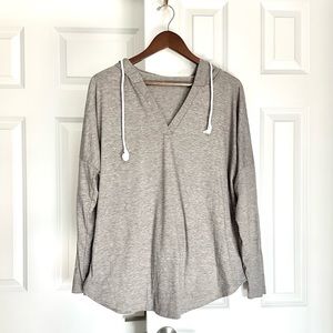 XL Poly Cotton Heather Grey Hoodie